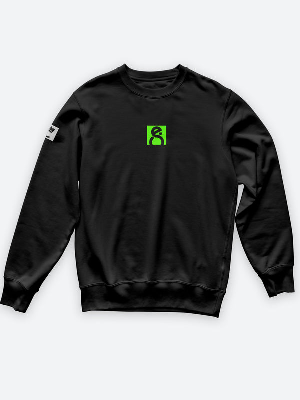 Elite 8 Lime Logo Ladies Crew Fleece