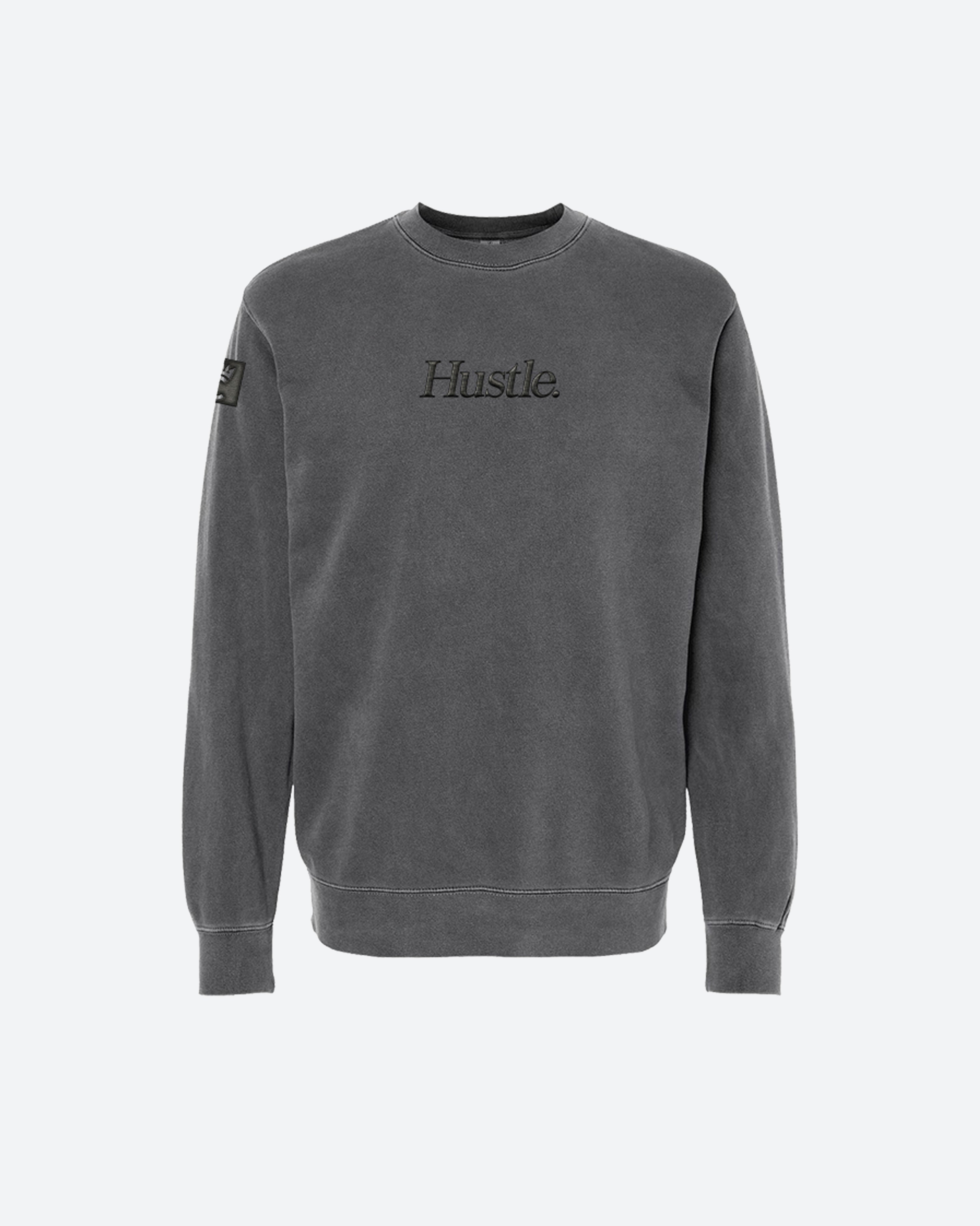 HUSTLE. EMBROIDERED SWEATSHIRT