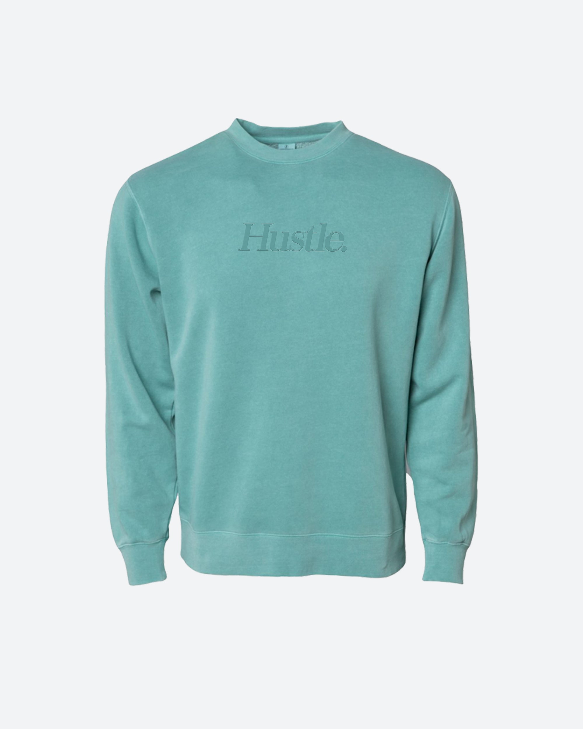 HUSTLE. EMBROIDERED SWEATSHIRT