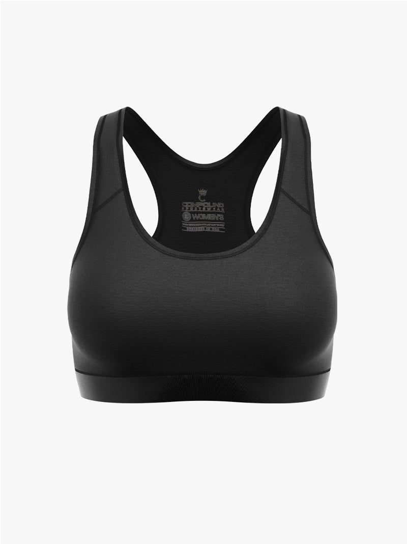 Ladies Competition Sports Bra - Jet Black
